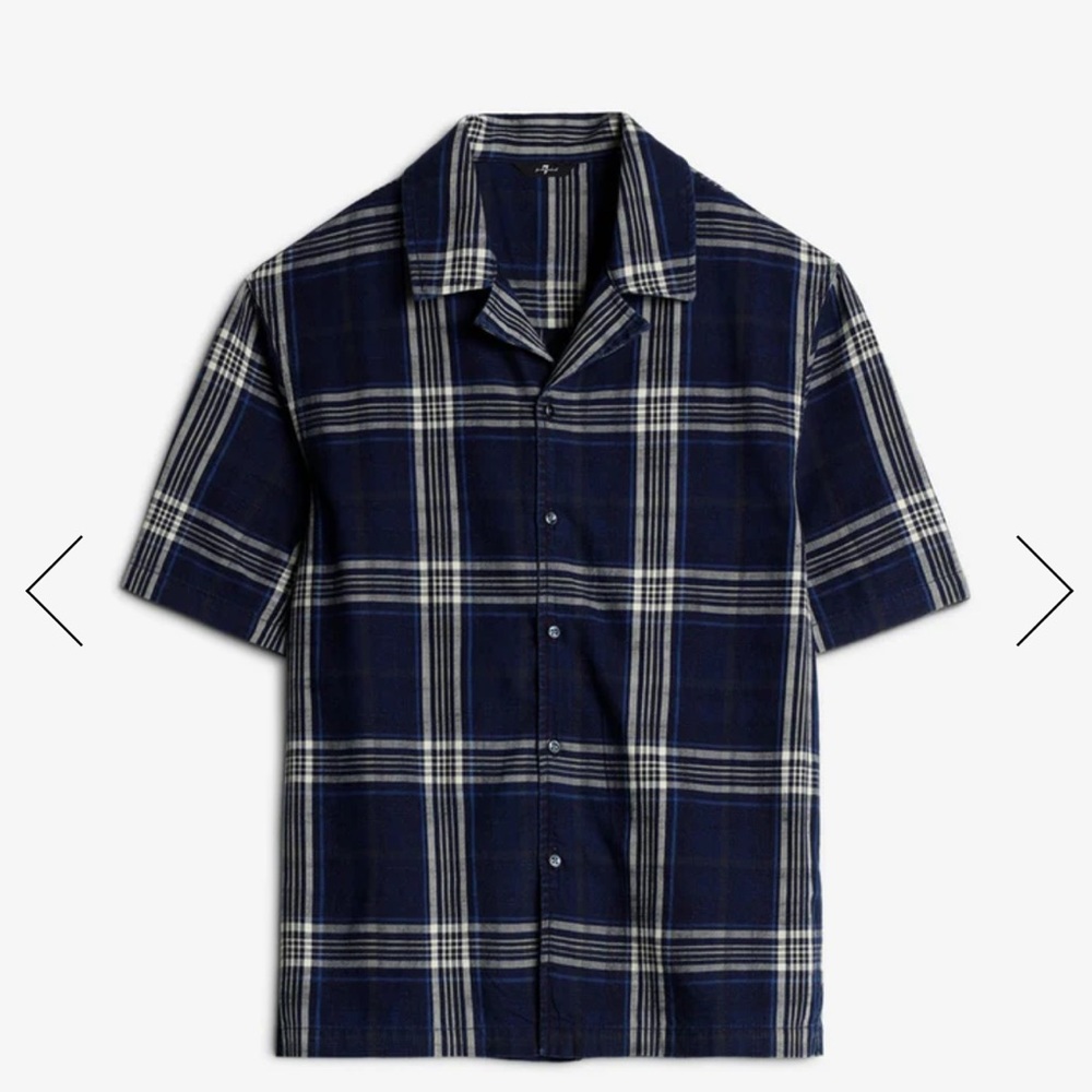 7 For All Mankind Linen Camp Shirt